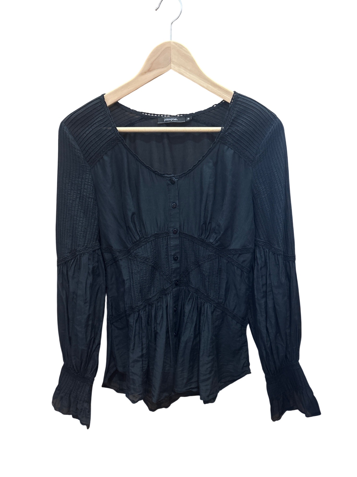 Bluse Schwarz 36 - Passport