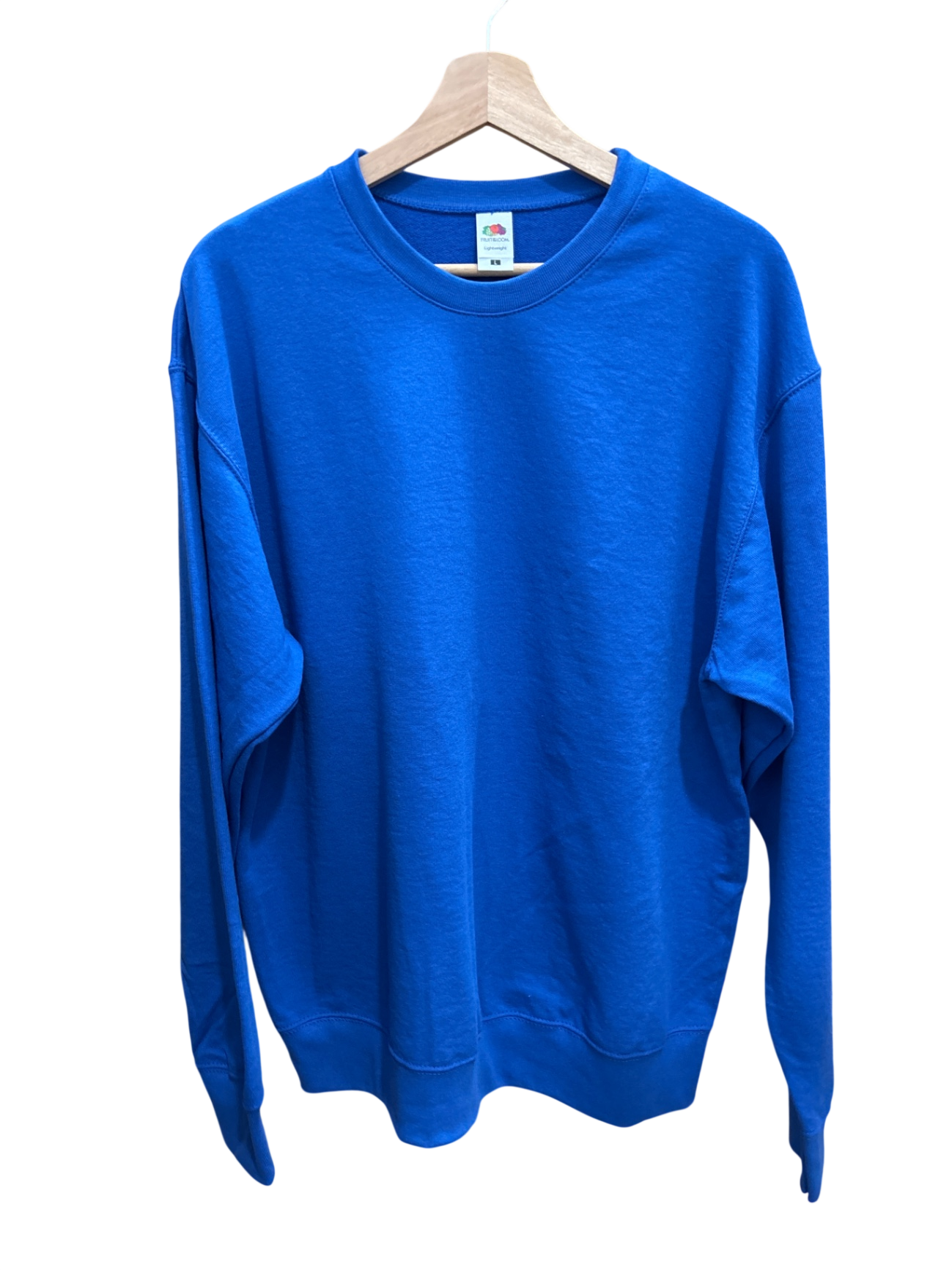 Pulli Blau L - Fruit of the Loom