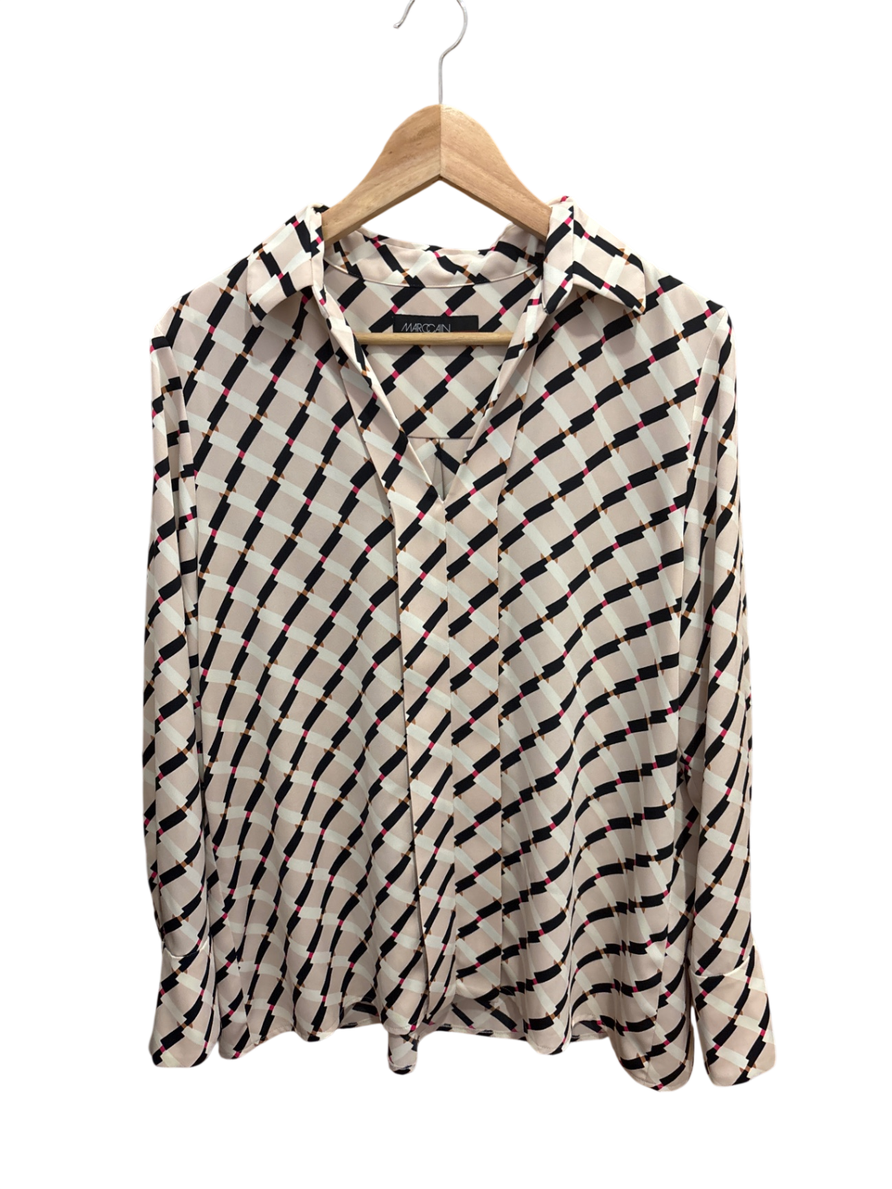 Bluse Beige, Schwarz, Rosa M/L - MARCCAIN