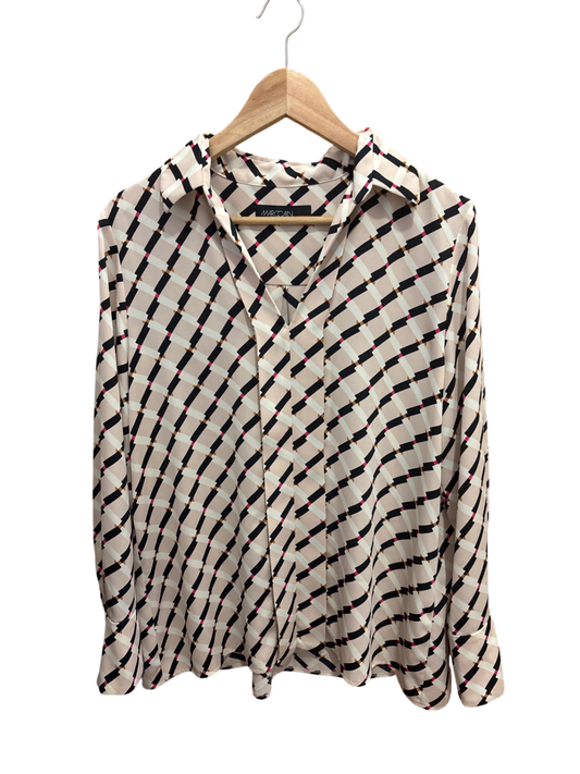 Bluse Beige, Schwarz, Rosa M/L - MARCCAIN