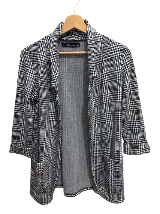 Blazer Schwarz-Weiß Karo Muster S - Unbekannt