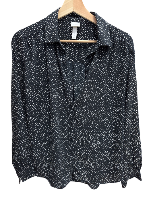 Bluse Schwarz und Weiß Punkte M - H&M