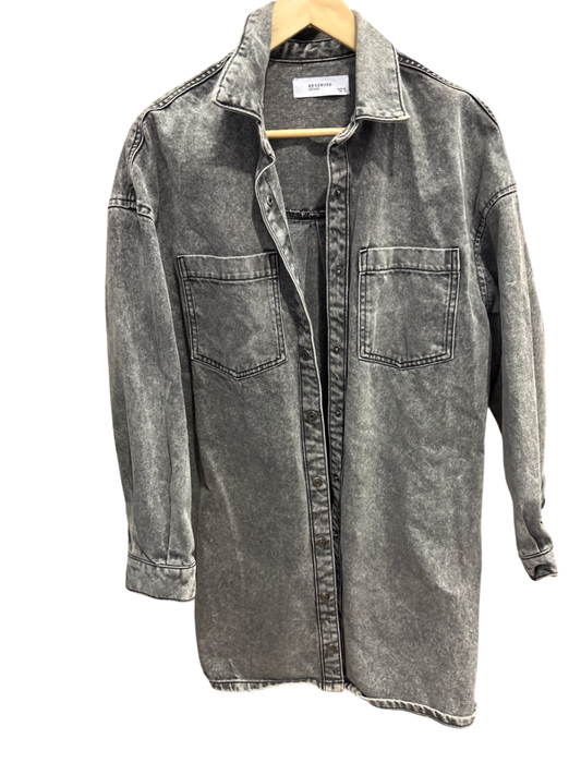 Jeansjacke Grau S - RESERVED