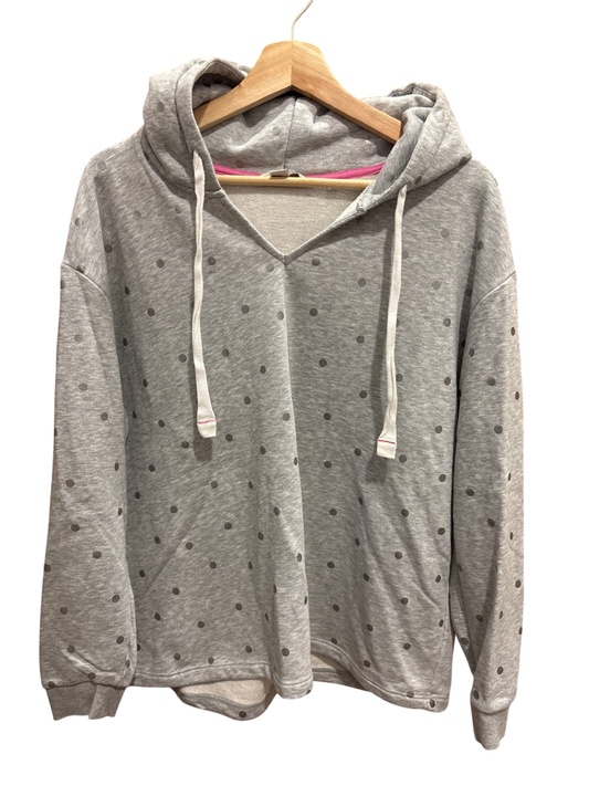 Pulli Grau mit silbernen Punkten L - boden