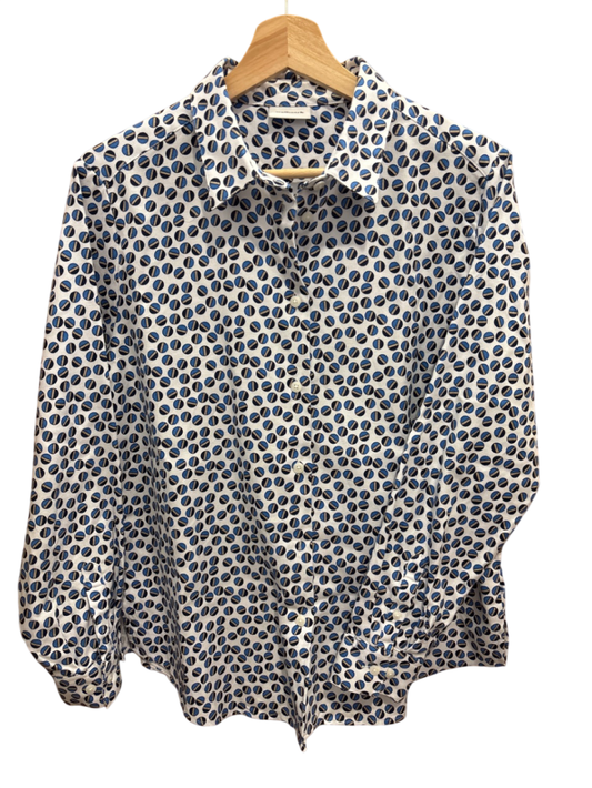 Bluse Blau Muster L - Walbusch