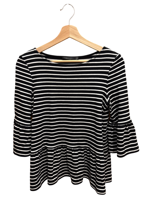 Shirt Schwarz Weiß gestreift XS - hallhuber