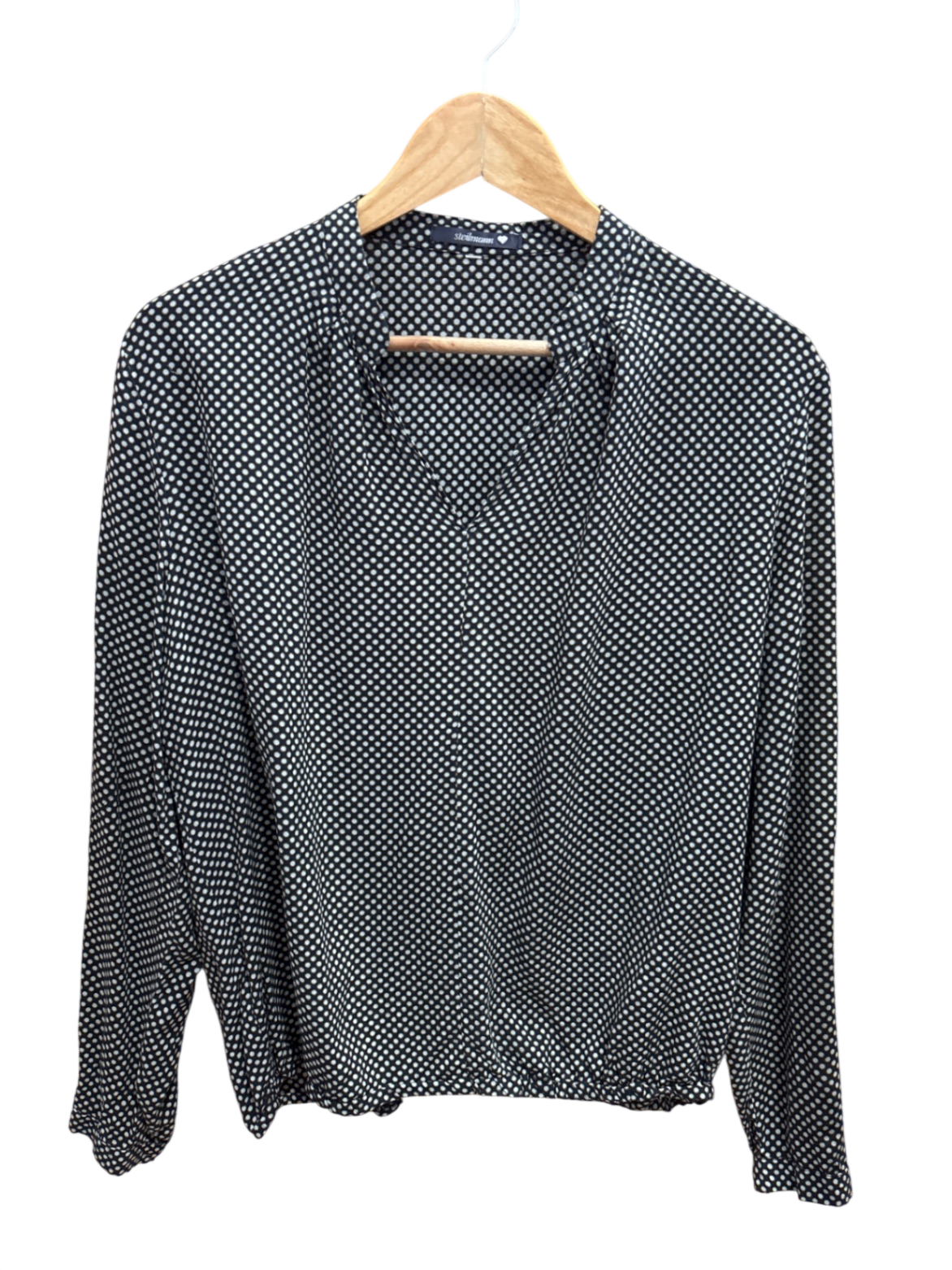 Bluse Schwarz und Weiß Muster M - Steilmann