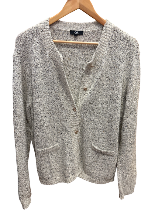 Strickjacke Beige Meliert L - C&A