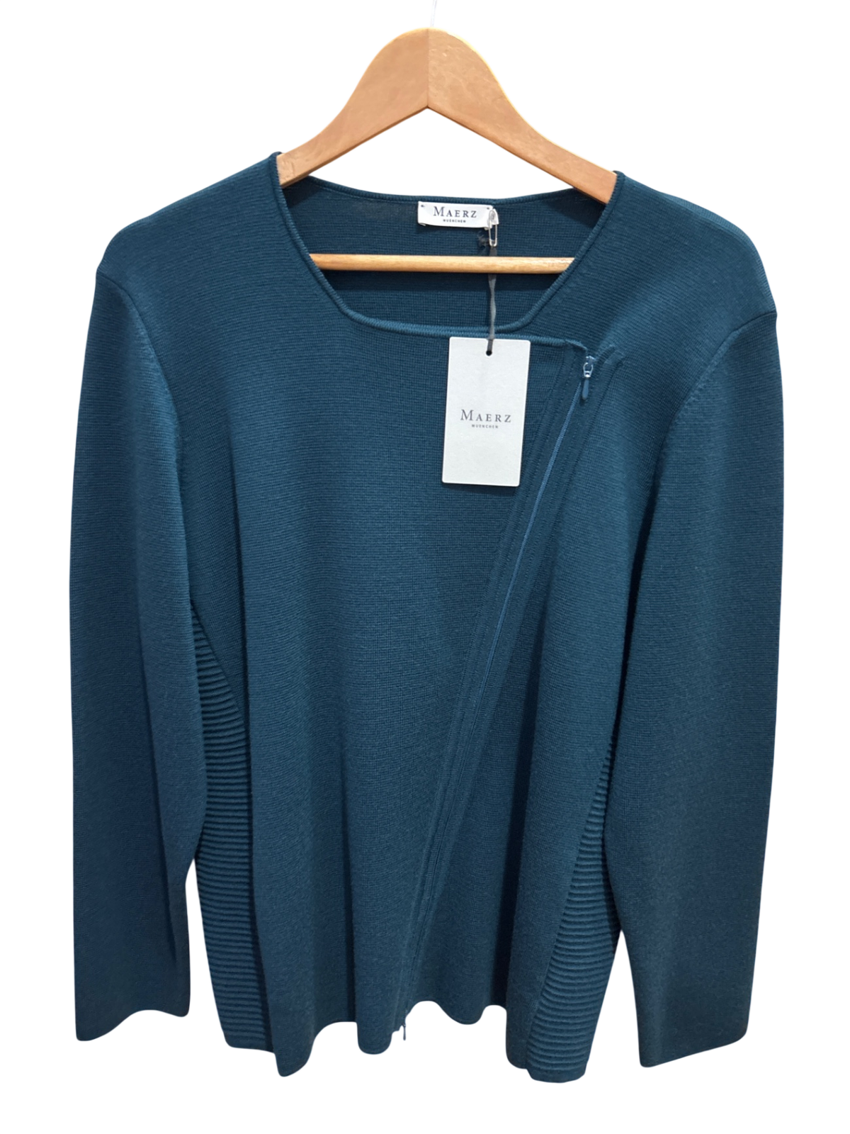 Strickjacke Petrol L - Maerz