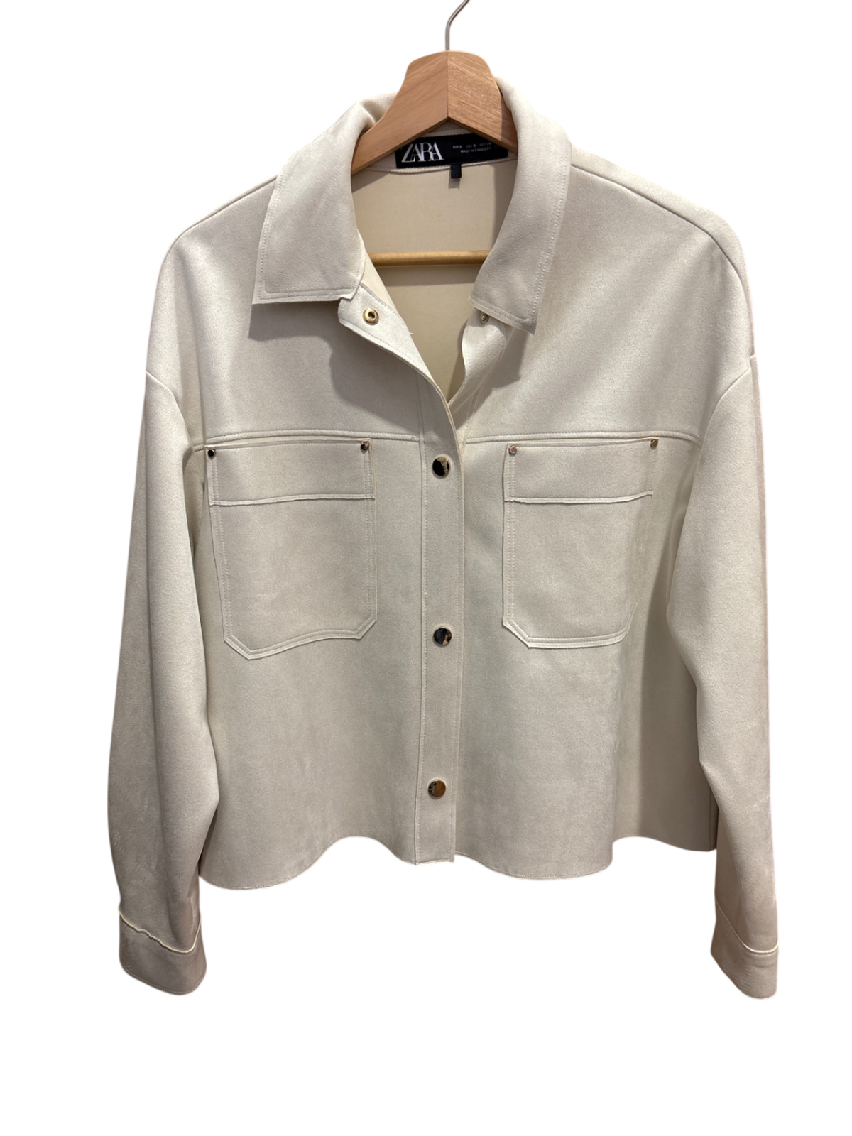 Jacke Hemd Creme S - Zara