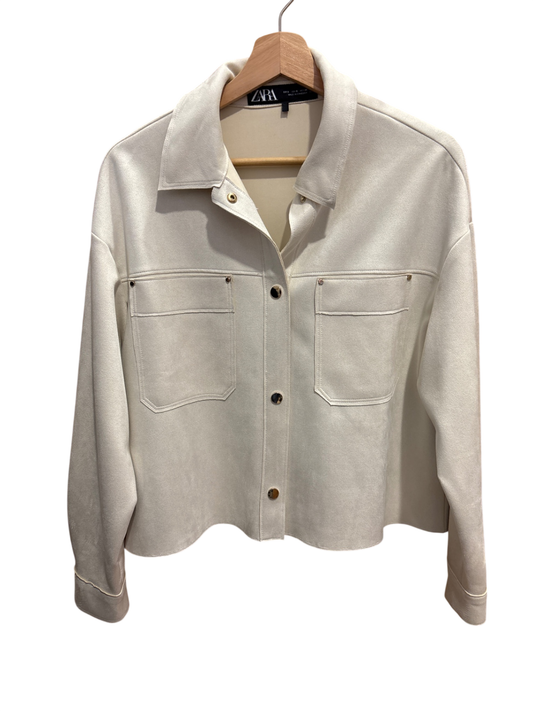 Jacke Hemd Creme S - Zara
