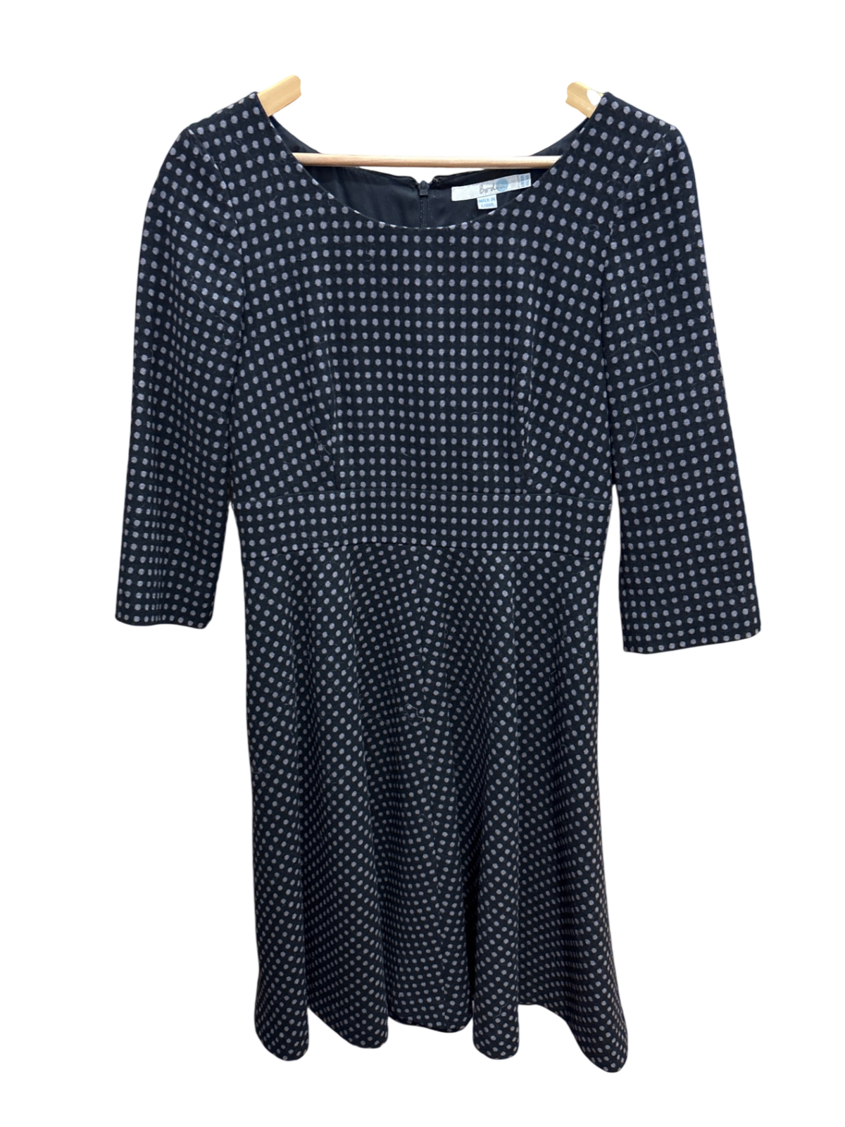 Kleid Dunkelblau, Weiß M - boden