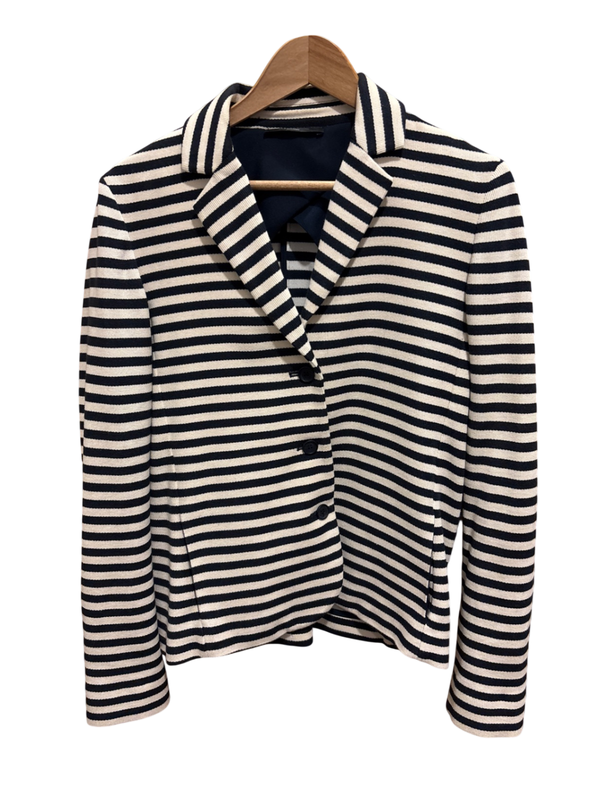 Blazer Dunkelblau und Creme Streifen L - MaxMara