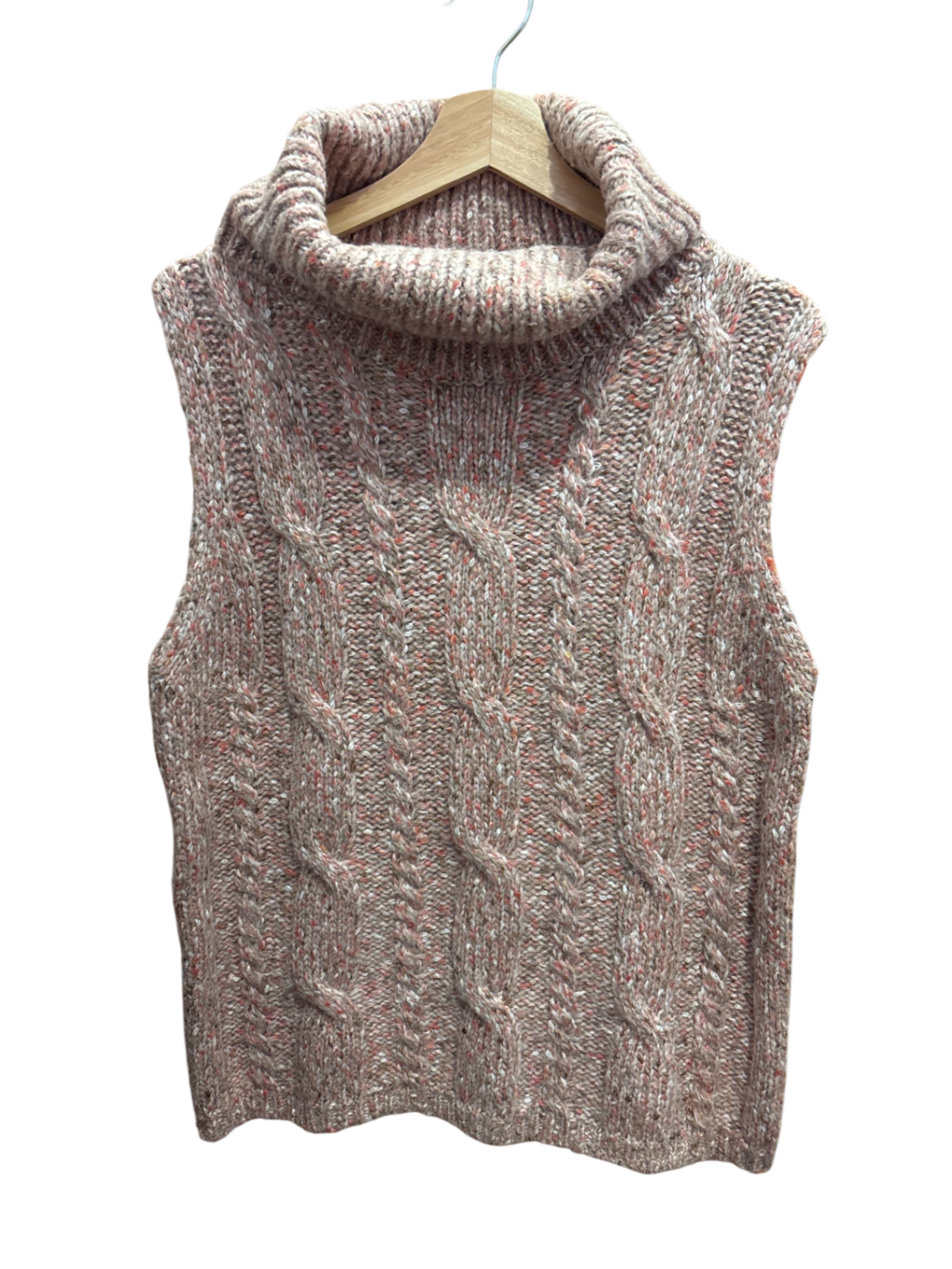 Pullunder Taupe meliert mit Rose M