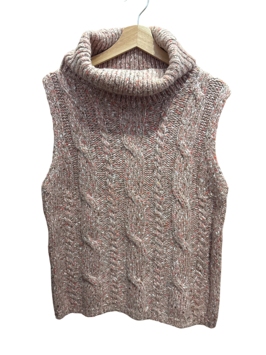 Pullunder Taupe meliert mit Rose M
