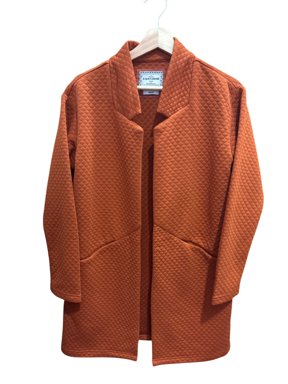 Strickjacke Rost Orange S - Eight2Nine