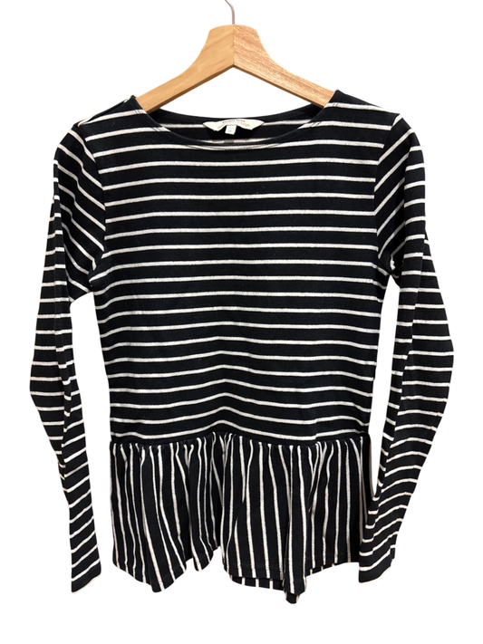 Shirt Schwarz und Weiß Streifen M - People Tree
