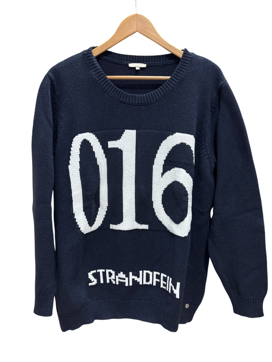 Pulli Marineblau und Weiß L - Strandfein