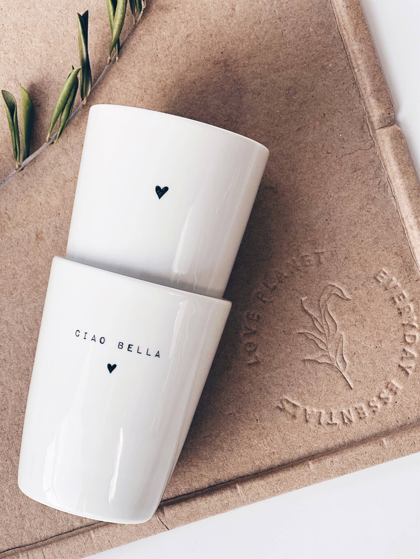 Becher Tasse Herz ♡ I Herzensmensch Geschenk
