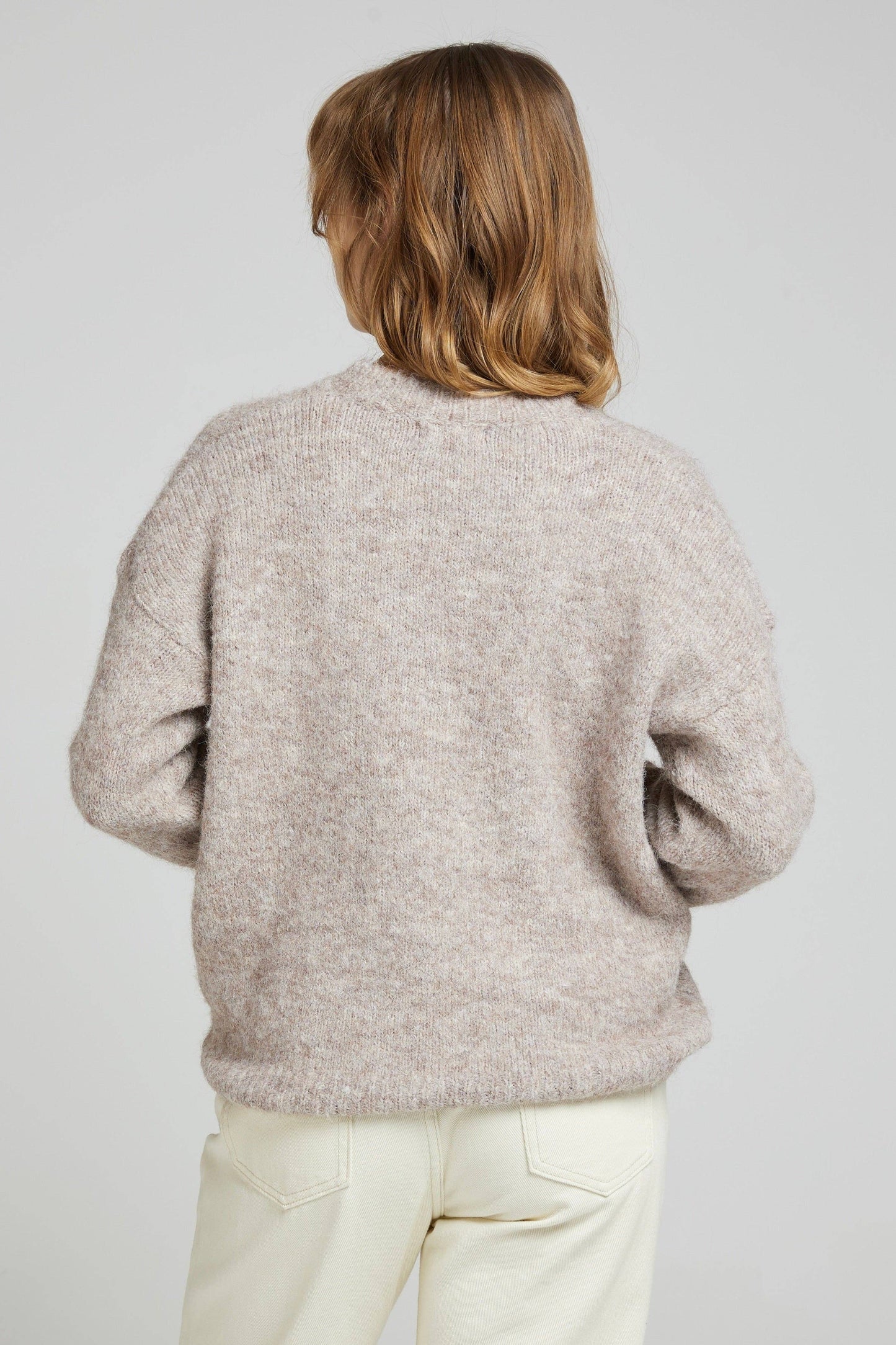 Pulli - Weicher einfarbiger Pullover