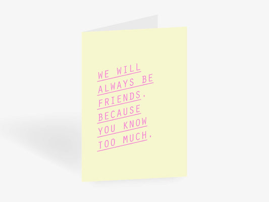 Karte mit Umschlag Always Friends