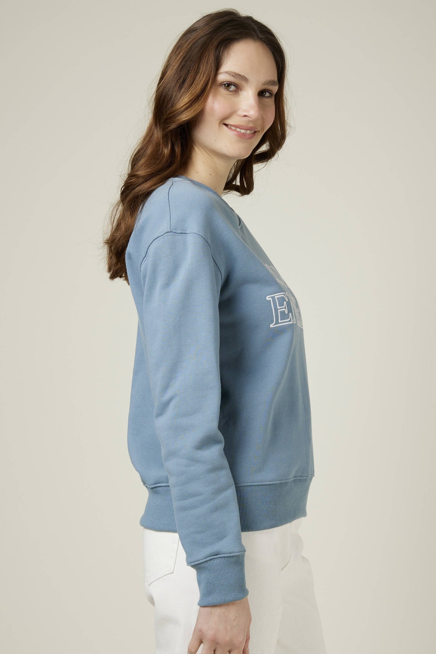 SIDONIE - GOOD ENERGY Sweatshirt aus beflockter Baumwolle
