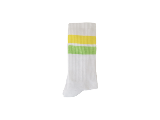 Socken Streifen Gelb Grün