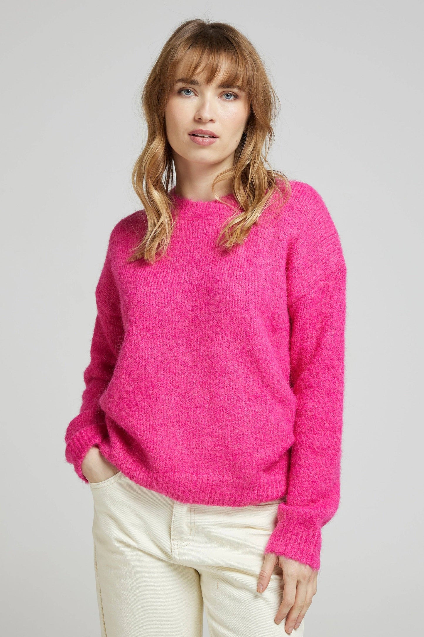 Pulli - Weicher einfarbiger Pullover