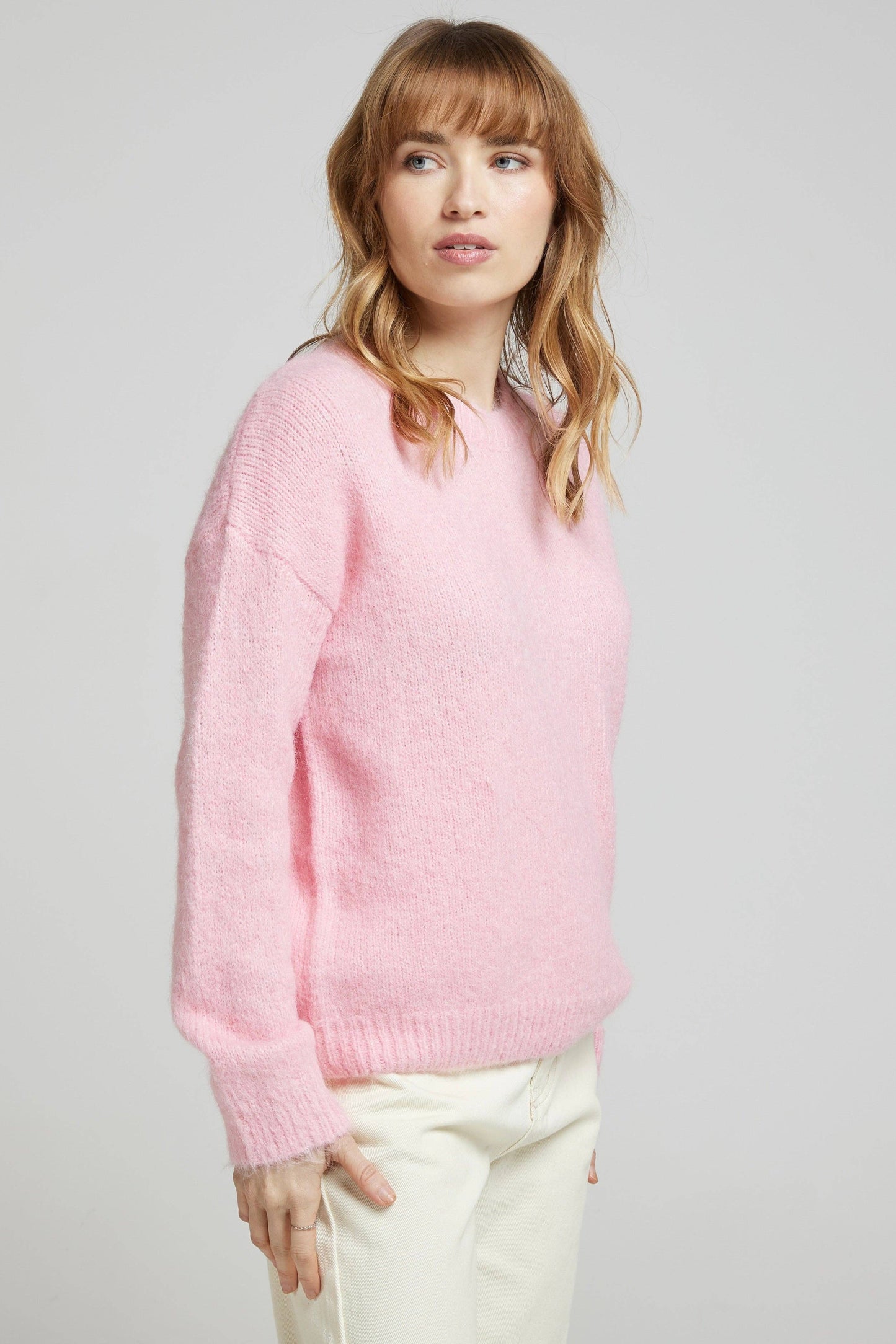 Pulli - Weicher einfarbiger Pullover