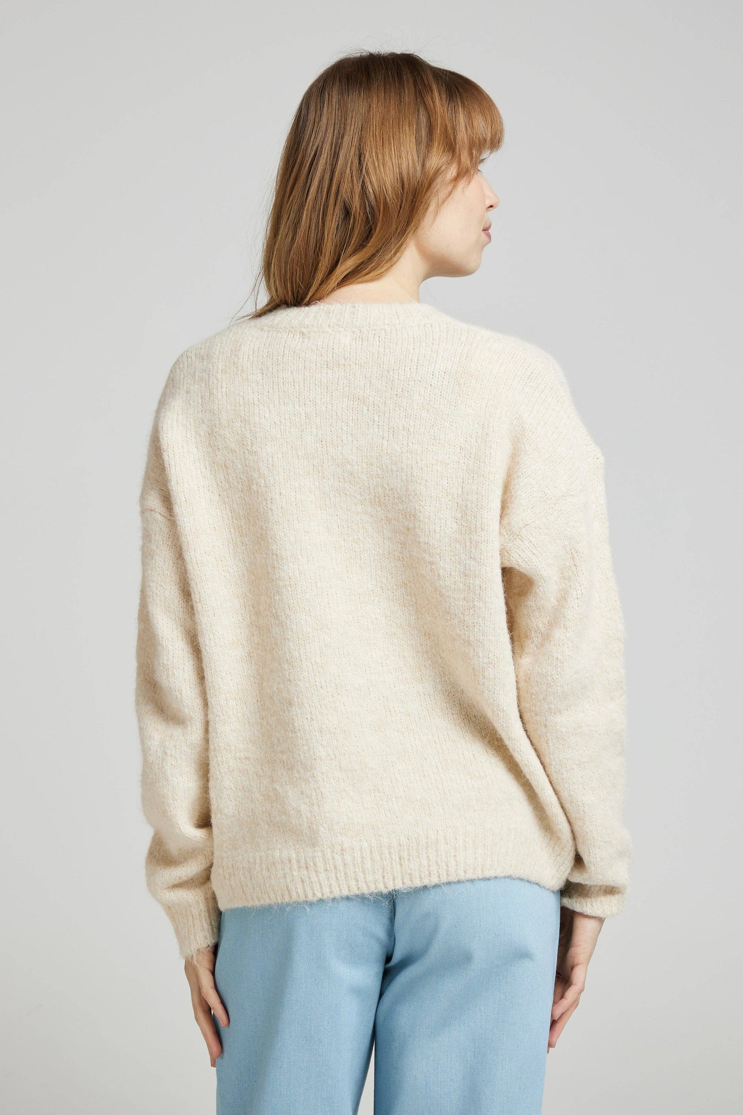 Pulli - Weicher einfarbiger Pullover