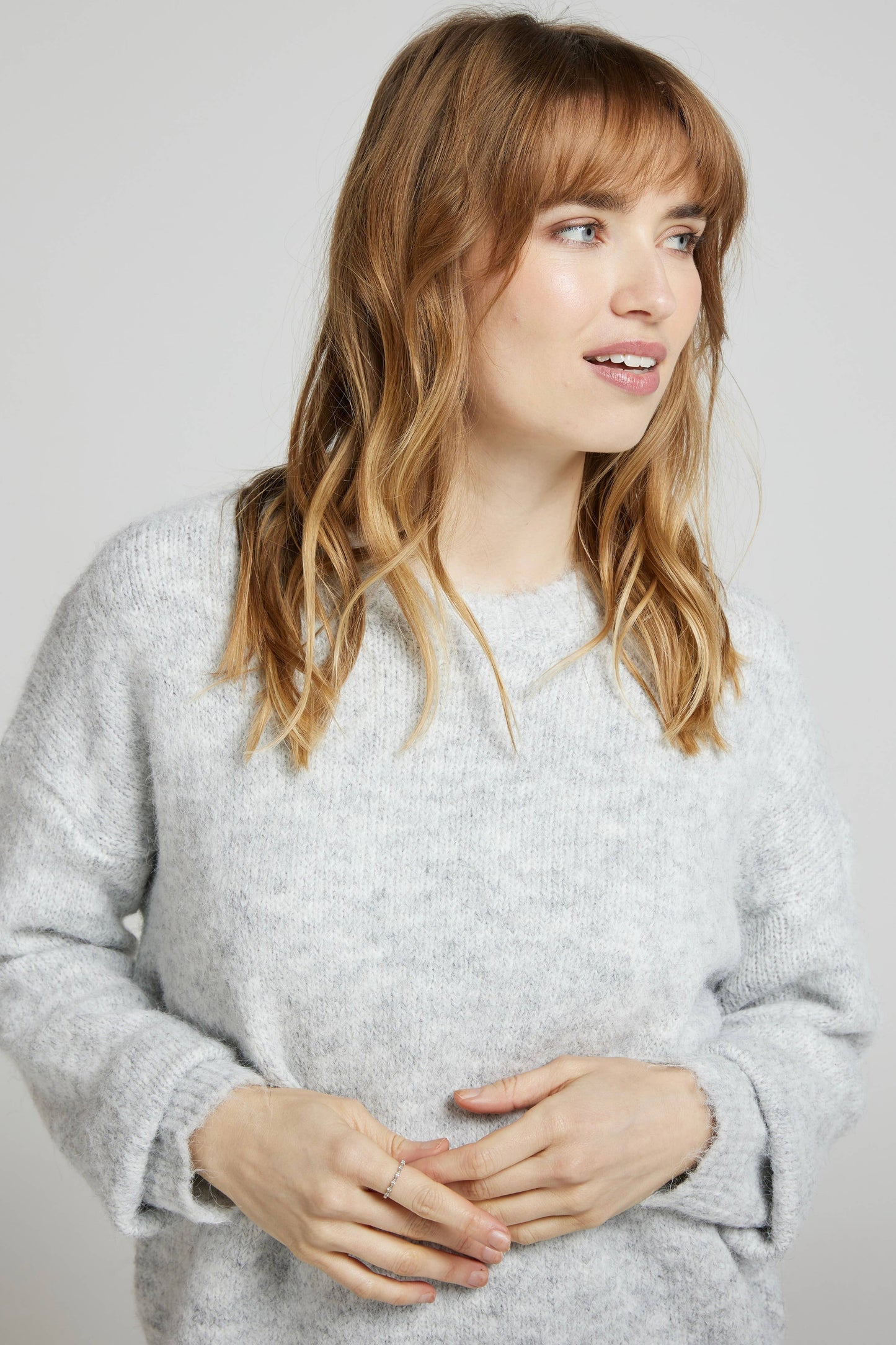 Pulli - Weicher einfarbiger Pullover