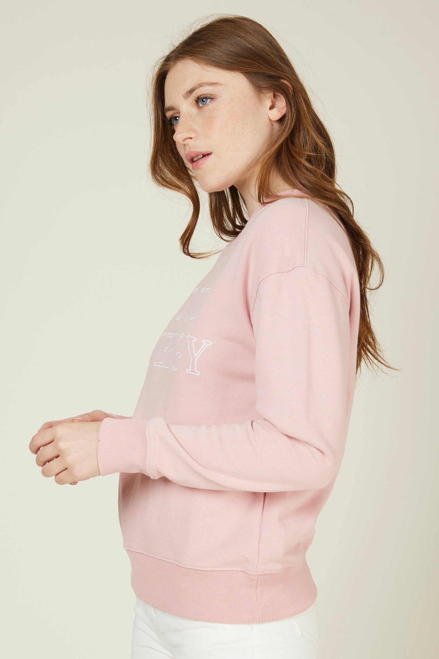 SIDONIE - GOOD ENERGY Sweatshirt aus beflockter Baumwolle