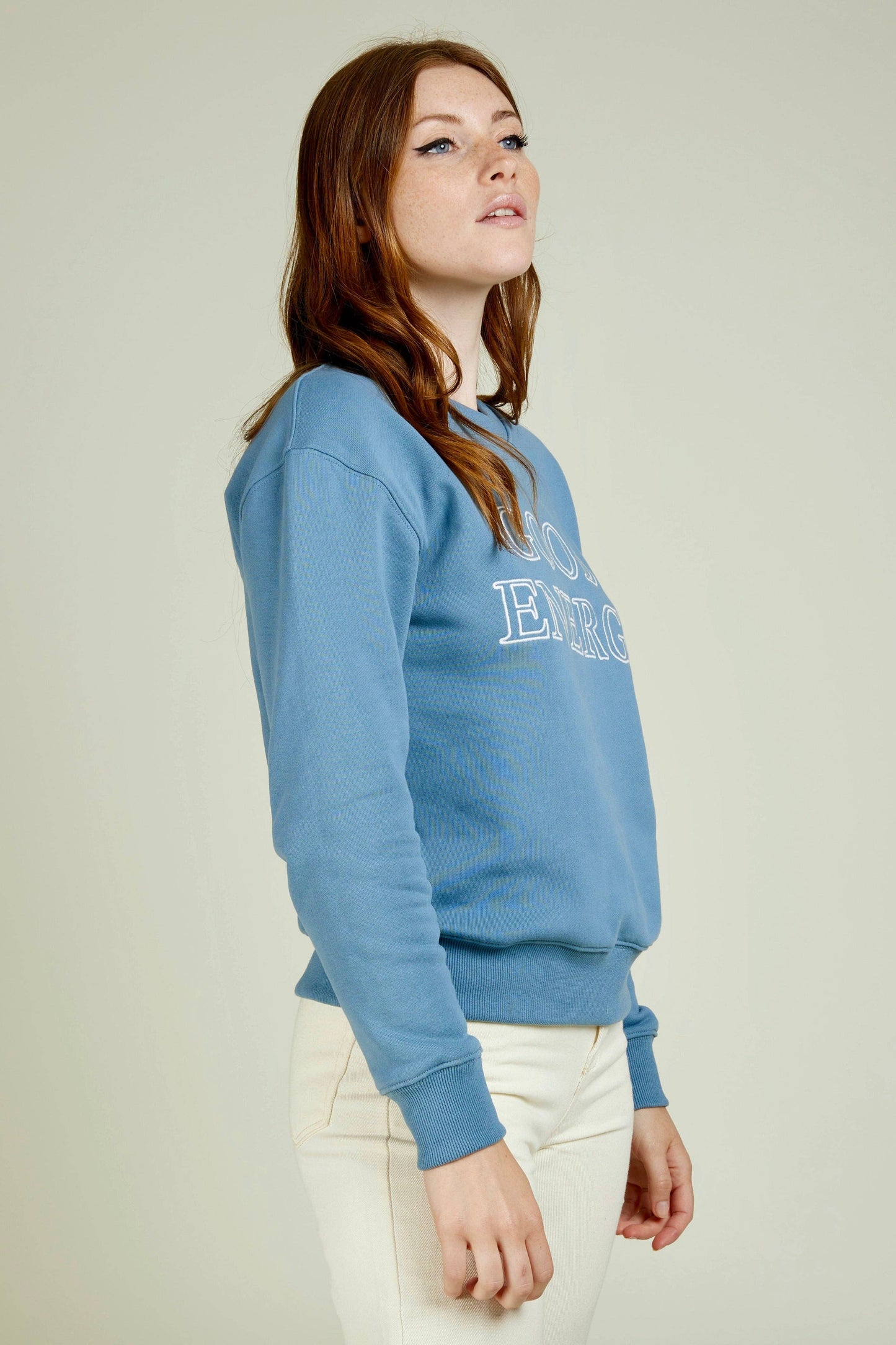 SIDONIE - GOOD ENERGY Sweatshirt aus beflockter Baumwolle