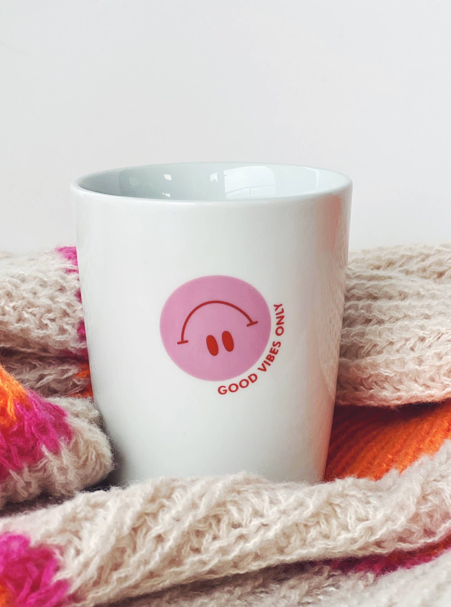 Becher Tasse Smiley I Fun Frühling Bunt Smile Happy